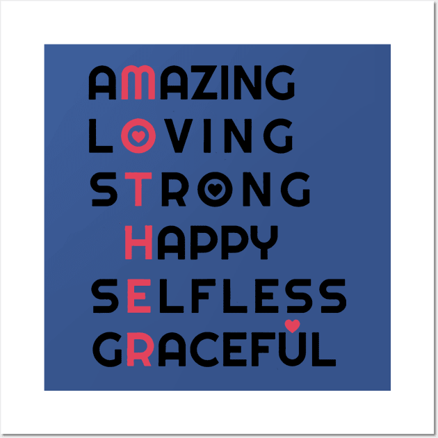 Amazing Loving Strong Happy Selfless Graceful 2 Wall Art by hamyssshop